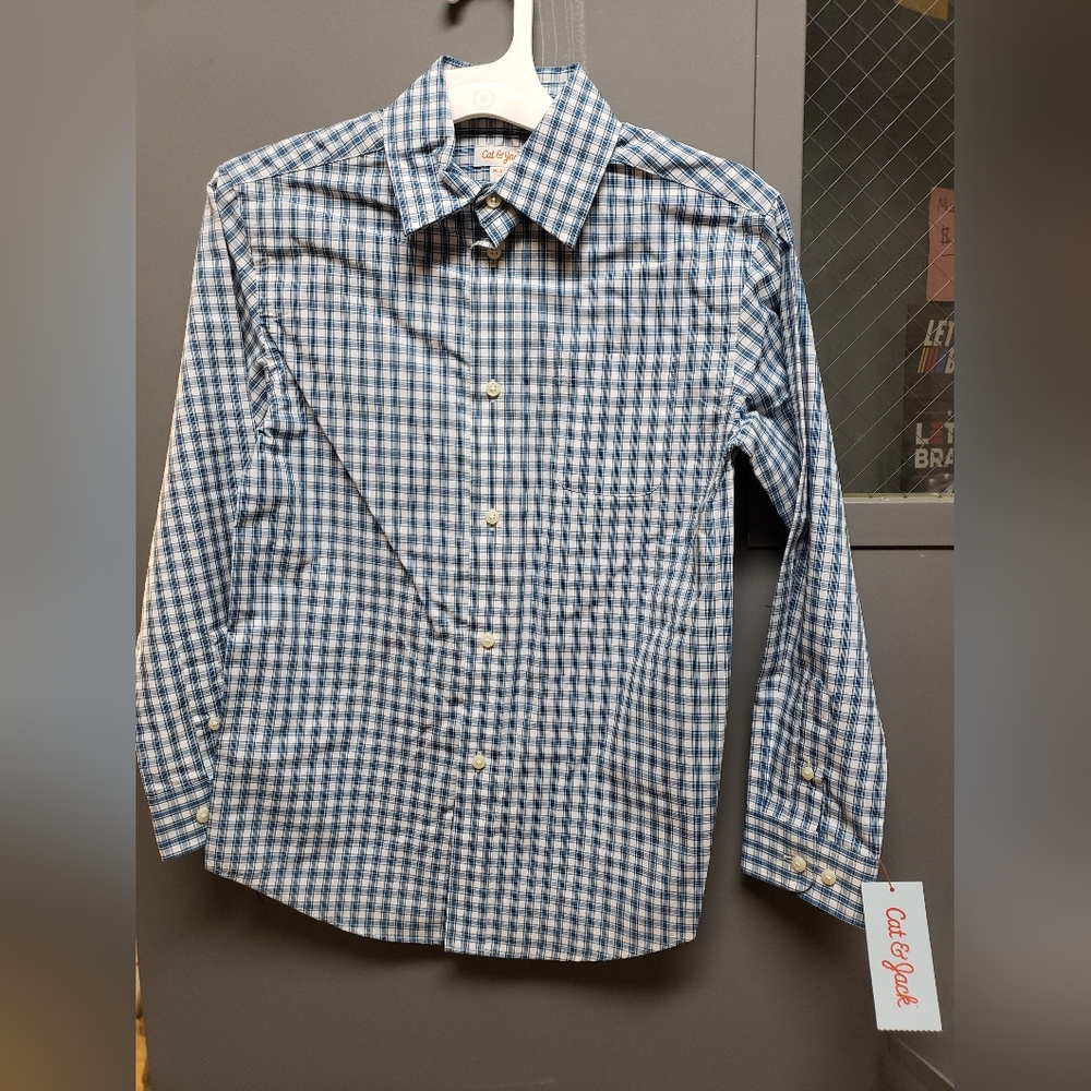 Cat and Jack Boys Dress Shirt NWT